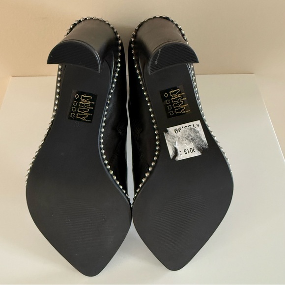 MANFIELD | Black Label Studded Leather Ankle Boots Sz 7.5/38 - Picture 5 of 5